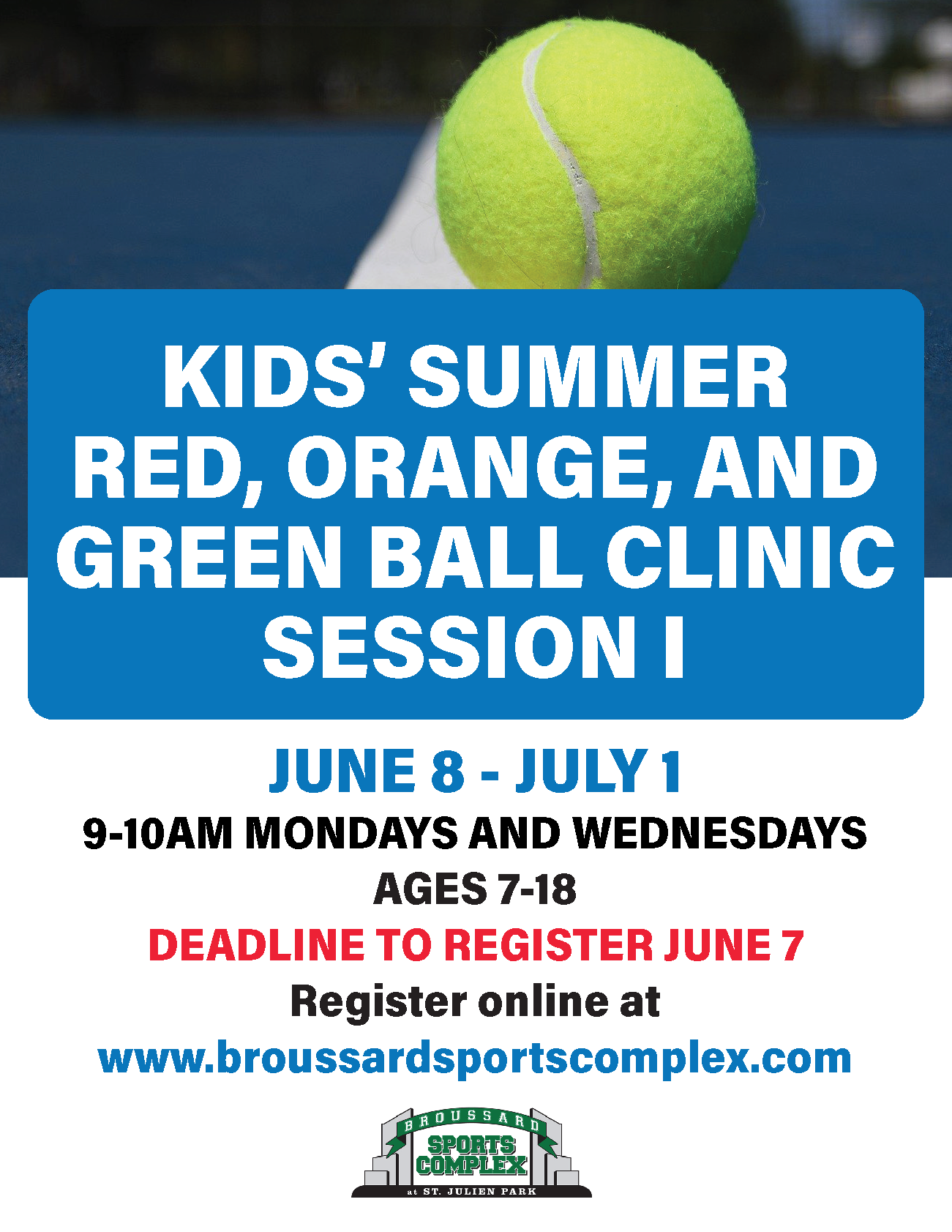 Tennis Broussard Sports Complex