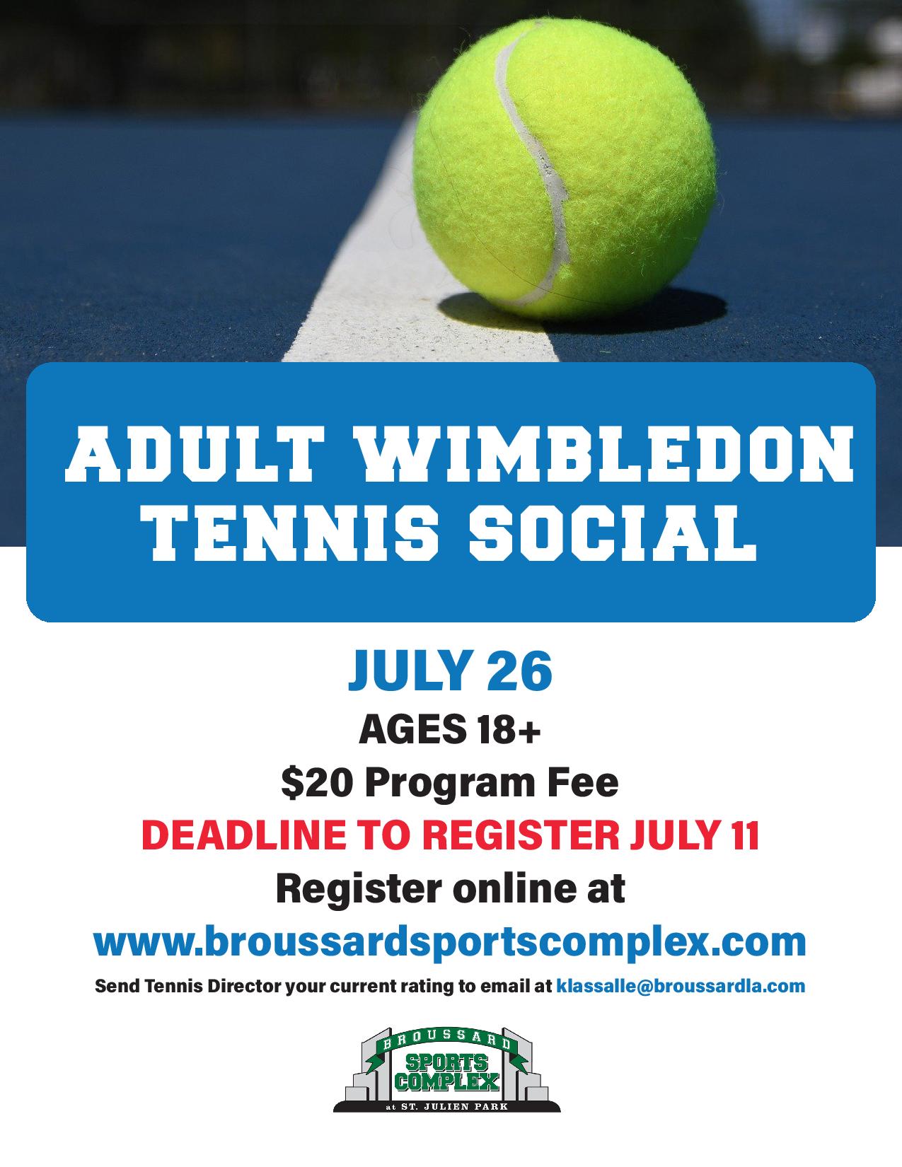 Tennis Broussard Sports Complex