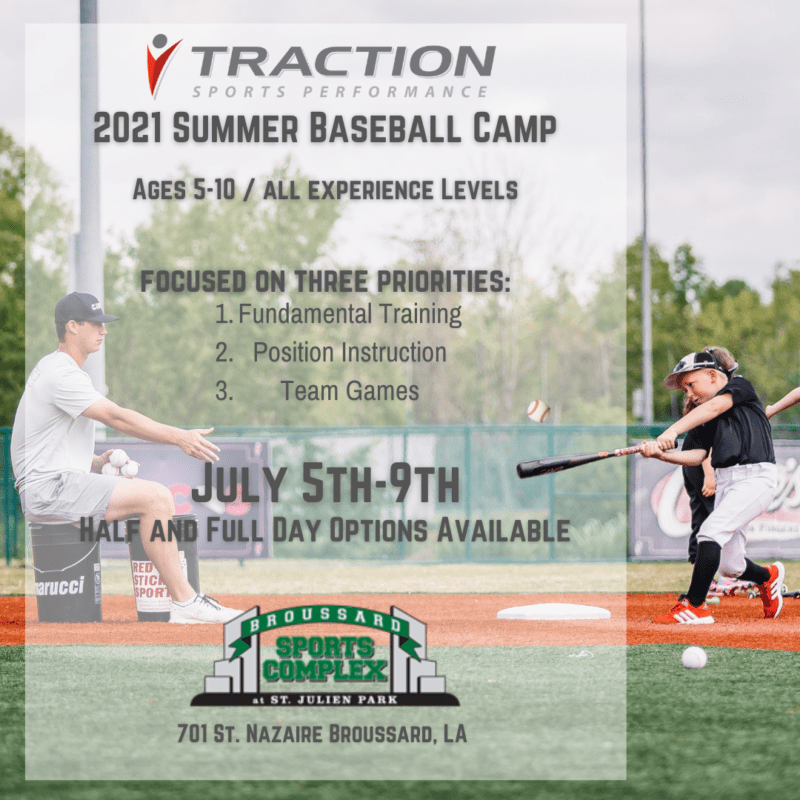 2021 Summer Baseball Camp Broussard Sports Complex