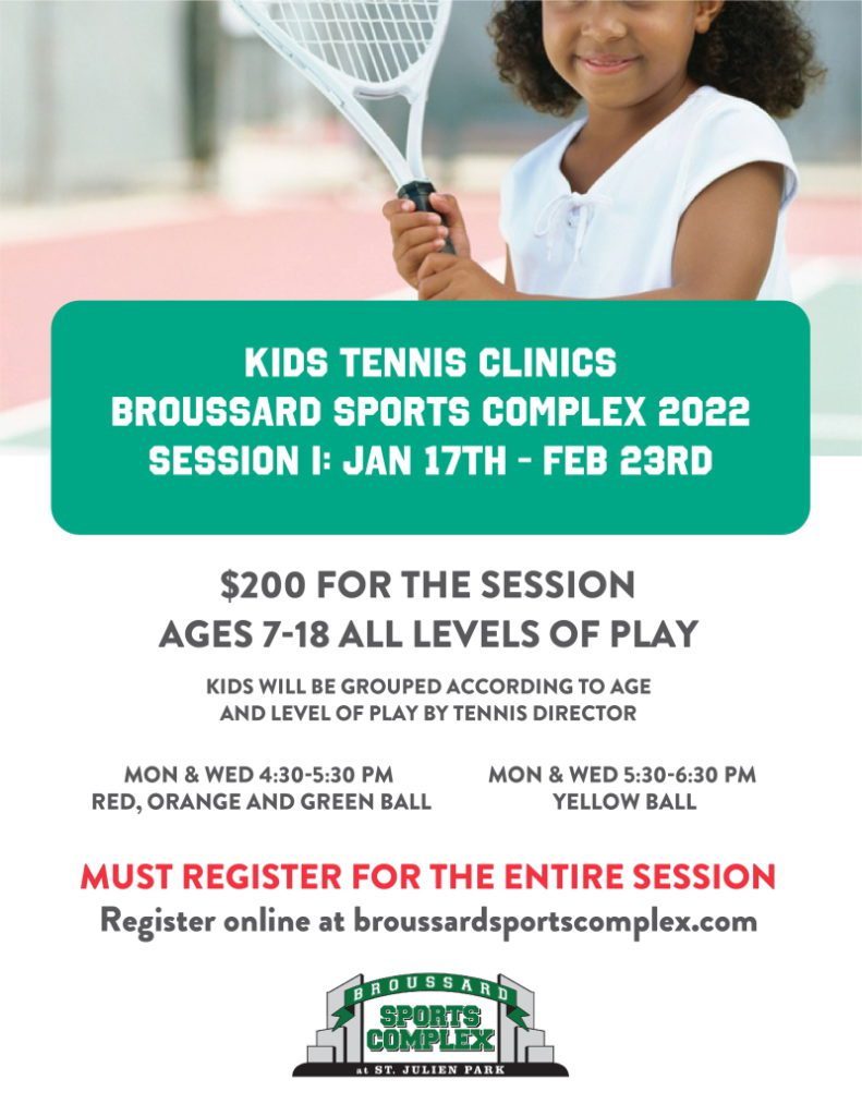 Kids Tennis Clinics: Session I
