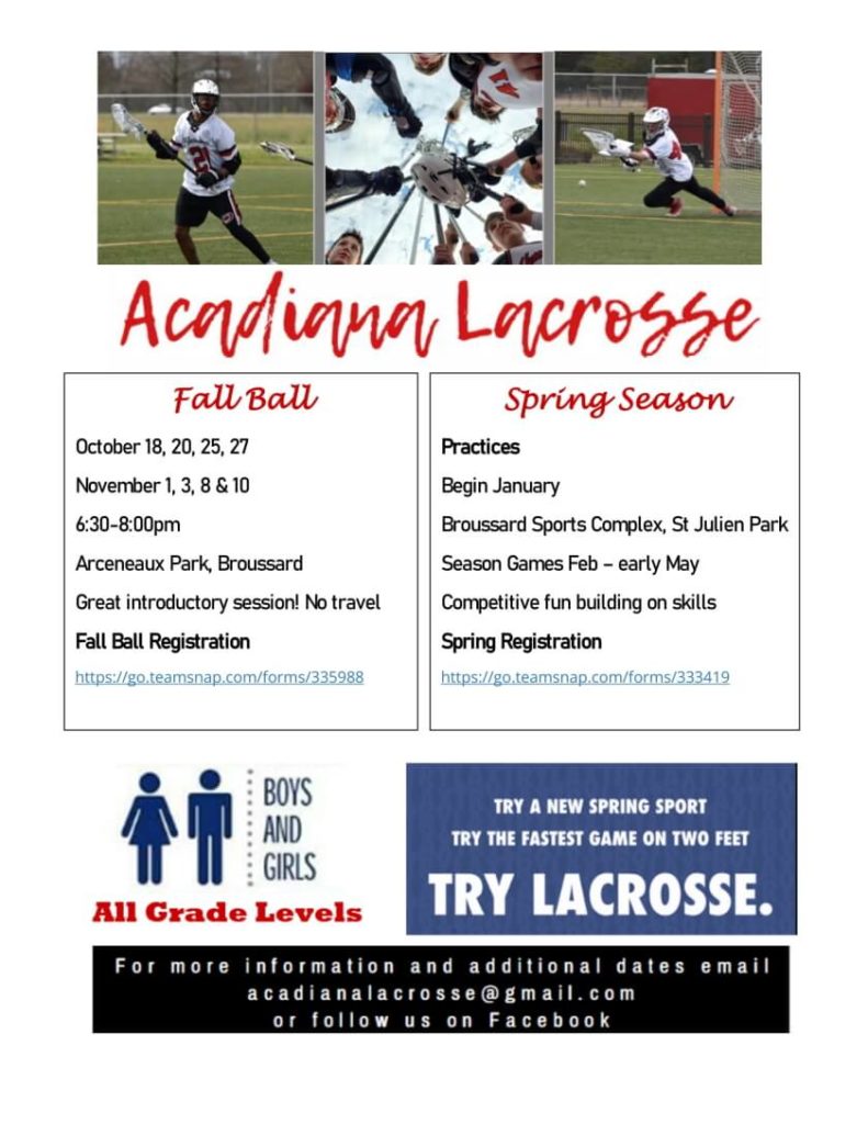 Lacrosse Broussard Sports Complex